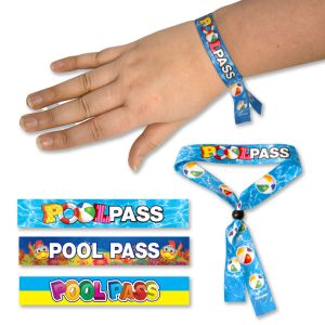 Adjustable Wristband Pool Passes
