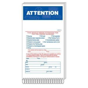 Parking Violation Book - "Attention"