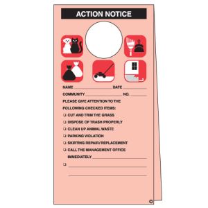 Door Hanger - Community Action Required Notice