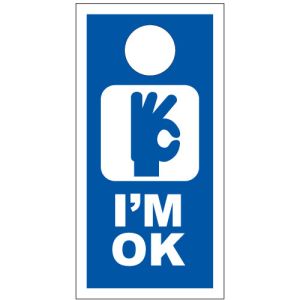 "I'm O.K." Door Hanger - Paper