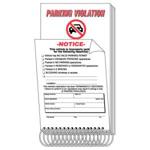 Parking Violation Book - "Notice" 2 Part