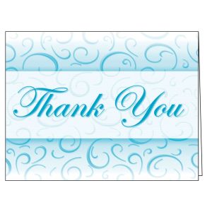Thank You Card - Sophisticated Swirl