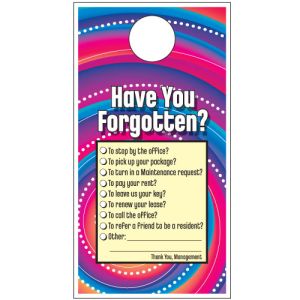 Have You Forgotten? Door Hanger