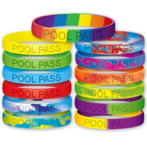 Silicone Pool Pass Wristband - 50 per pack