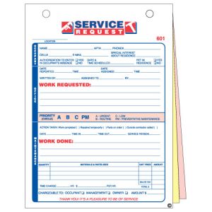 Maintenance Work Order Service Request