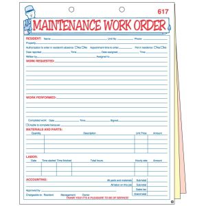 Maintenance Work Order 