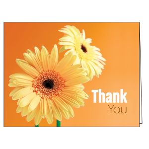 Thanks for Visiting Card - Gerber Daisies