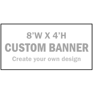 Full Color Custom Banner - 8' W x 4' H