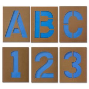 6" Stencil Letters and Numbers