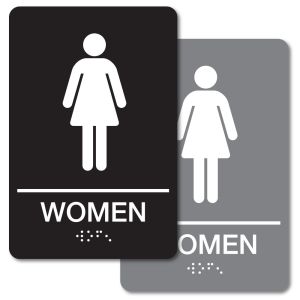 ADA Braille Sign - Women's Restroom