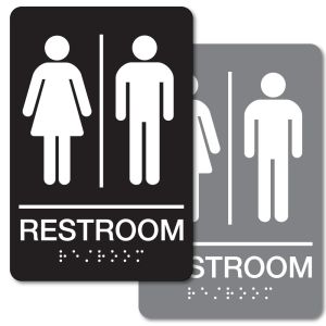 ADA Braille Sign - Unisex Restroom