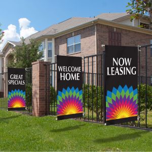 Refresh your property every season with banners! 