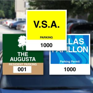 Custom Parking Permit - Square 2" X 2"