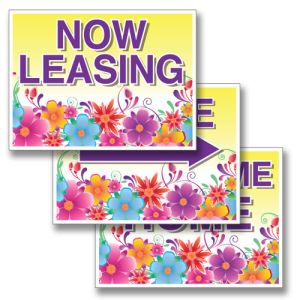 Bandit Signs - Vibrant Flowers - Yellow