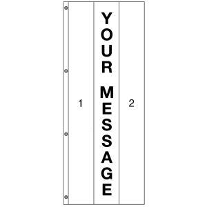 Vertical Custom Message Flag - Your Message