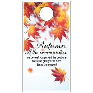 Fall Season Door Hanger -  Autumn Be-Leaf