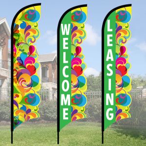 3D Wave Flag Kits - Multicolor Flourish
