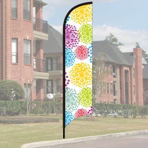 Wave Flag Kit - Colorful Blooms