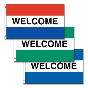 Horizontal Flags -  "Welcome"