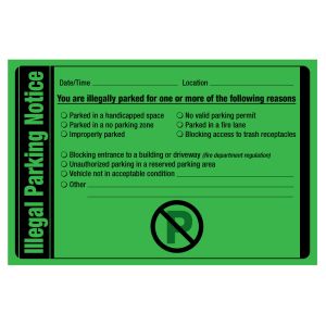 Parking Violation - Illegal Parking Notice