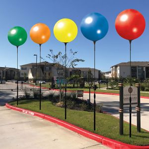 Reusable Balloon Single Poles - All Colors