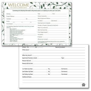 Guest Card - Vines on White