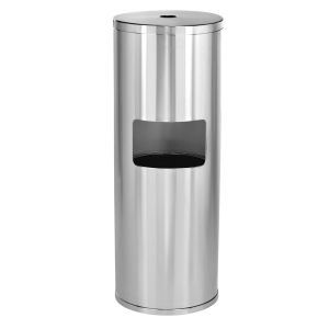 Stainless Steel Wipes Dispenser With Trash Can