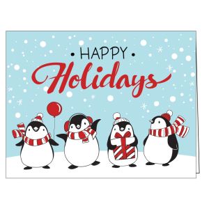 Holiday Card - Holiday Penguins (50 per pack)