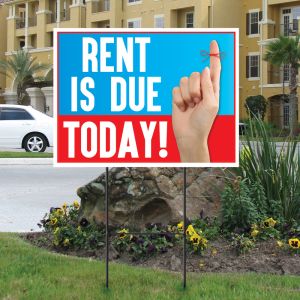 Bandit Sign Kit - Rent is Due Today