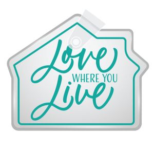 Vinyl Key Tag - Love Where You Live!