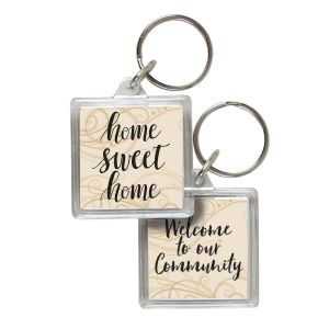 Acrylic Key Tag - Home Sweet Home
