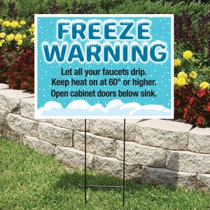 Bandit Sign Kit - "Freeze Warning" Snow