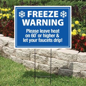 Bandit Sign Kit - "Freeze Warning" Icons