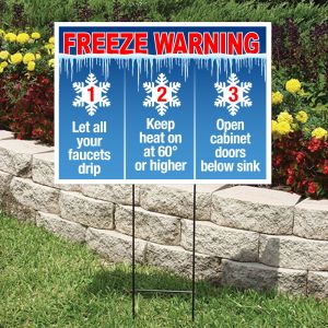 Bandit Sign Kit - "Freeze Warning" 3 Steps