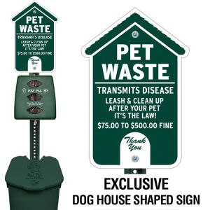 Plastic Paw Pal Station - Dog House Sign