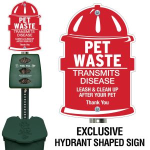 Plastic Paw Pal Station - Fire Hydrant - No Fine