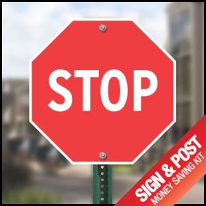 Save BIG when you buy sign and pole together!