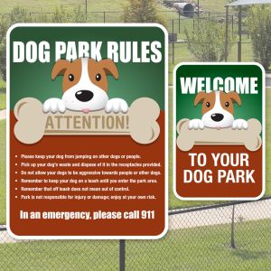 Dog Park Sign Bundle