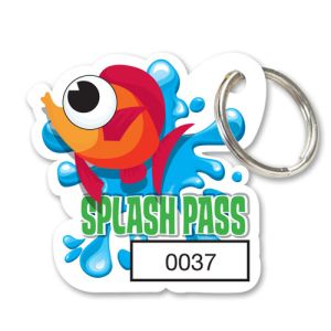 Splash Pass Key Tag Kit - Fish - Die Cut