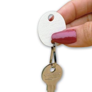 Dupli-Key Tags - Numbered White Tags