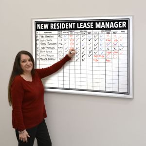 New Resident Lease Manager Board - 46.5" x 34.5"
