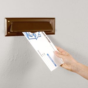 Mail Drop Slot - Brushed Bronze
