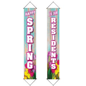Happy Spring Porch Banner Set