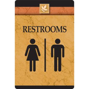 Interior Sign - Men and Women's Restroom - Sedona