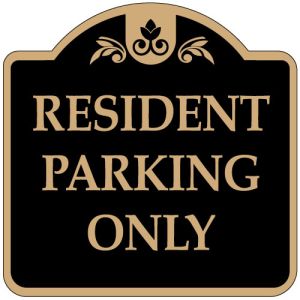 Resident Parking Signs - "Resident Parking" Dome