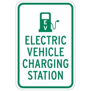 Reserved Parking Signs - Electric Charging Station 