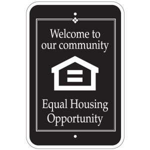 Fair Housing Aluminum Sign - "Welcome to our Community"
