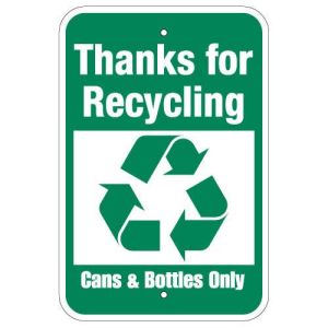 Recycling Signs - "Thanks for Recycling"