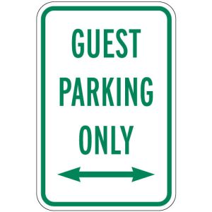 Visitor Parking Signs - "Guest Parking Only"