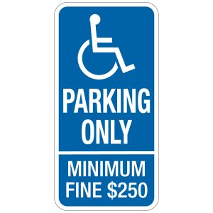 Handicap Parking Signs - California 